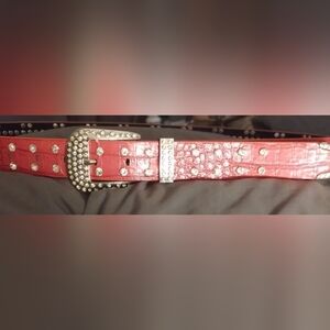 Red Studded Belt